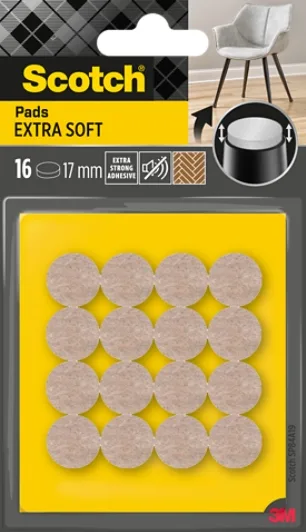 3M SP84A19 deslizador de fieltro para muebles 16 pieza(s) Alrededor