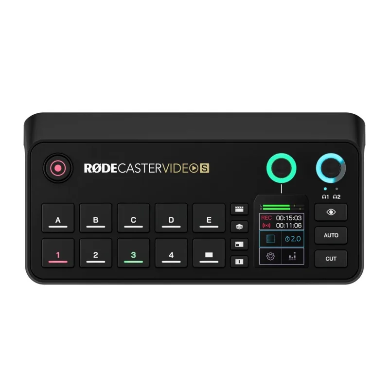 RØDE RØDECaster Video S - Conmutador de vídeo para podcasts y Interfaz de Audio - Multicámara, 4 entradas de Video (HDMI y USB), 1080p60, Escenas de múltiples Fuentes