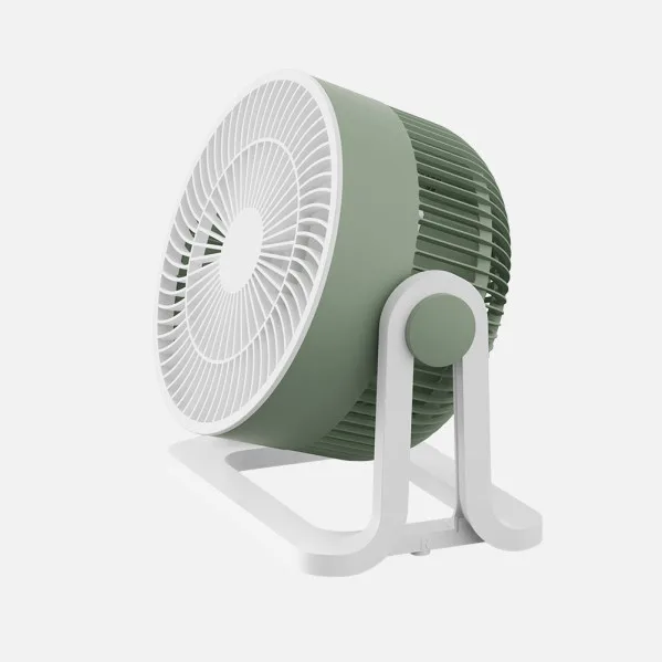 ABRILA - Ventilador de Sobremesa Funchal | 32W | 3 Aspas | 3 Velocidades | Orientable | 24x25x15,5 cm | Verde
