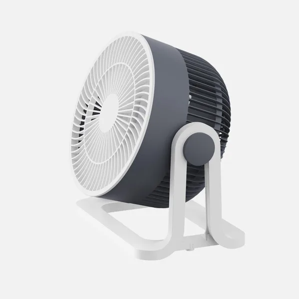 ABRILA - Ventilador de Sobremesa Funchal | 32W | 3 Aspas | 3 Velocidades | Orientable | 24x25x15,5 cm | Gris