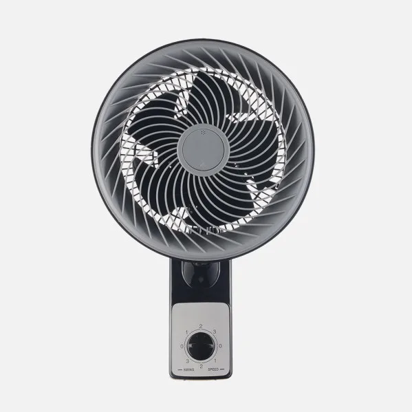 ABRILA - Ventilador de Pared Aeolus 75W | 3 Velocidades y 5 Aspas | Fijo y Rotatorio | Orientable 27º | Alta Velocidad | Ventilación Eficiente 45,5x27x34 cm