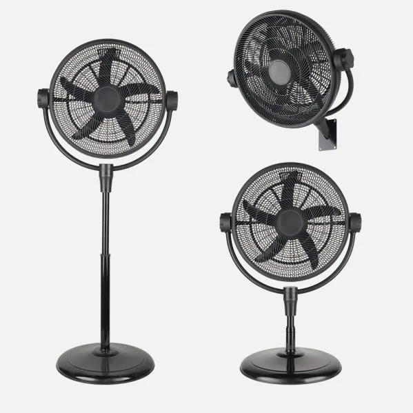 ABRILA - Ventilador 3 en 1 Aifos 90W | 3 Velocidades y 5 Aspas | Fijo y Rotatorio | Suelo, Pie, Pared, Sobremesa | Orientable | Regulable en Altura | 140x61x61 cm