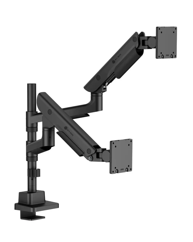 ICY BOX IB-MS702-T soporte para monitor 144,8 cm (57") Escritorio Negro