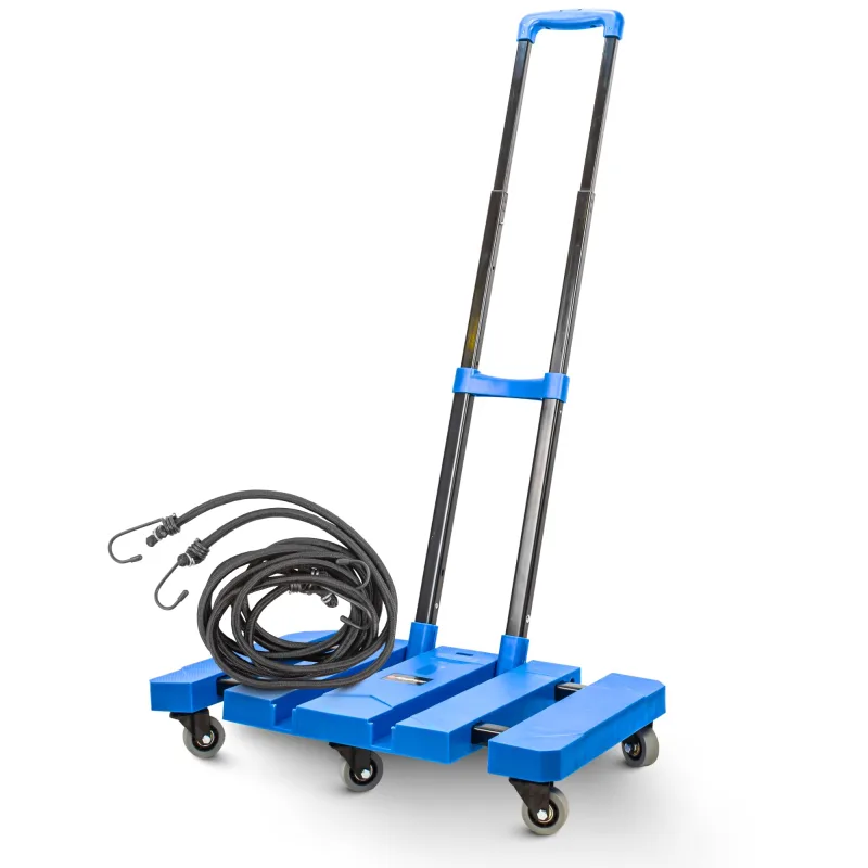 Carro Plegable para Equipaje de hasta 180 kg, Carro portátil con Plataforma, Carro de Transporte Plegable