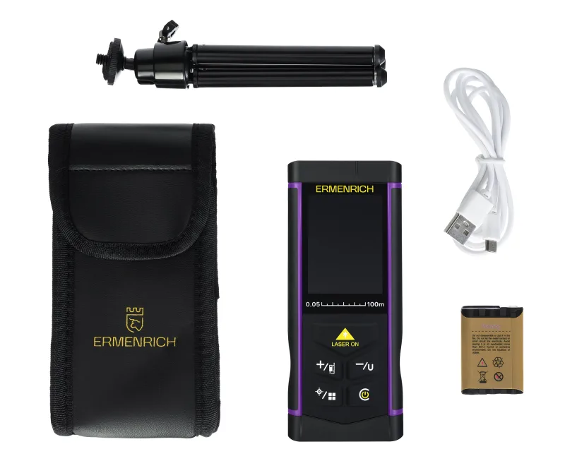 Medidor láser Ermenrich PRO LR100, con cámara