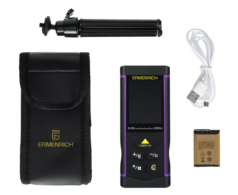 Medidor láser Ermenrich PRO LR200, con cámara