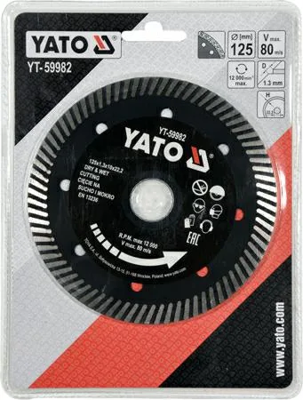 YATO, modelo YT-59982, Accesorio para amoladora angular, ideal para corte y pulido de materiales, alta calidad y durabilidad, herramienta profesional para talleres