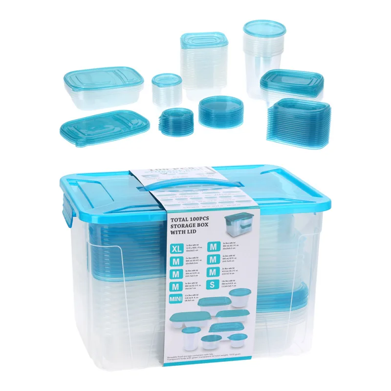 KOOPMAN CAJA DE ALMACENAMIENTO SET DE 100 PCS
