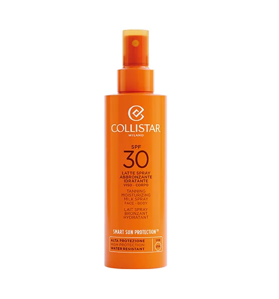 Collistar Tanning Moisturizing Milk Spray SPF30 Leche de protección solar Cara y cuerpo 30 Adultos