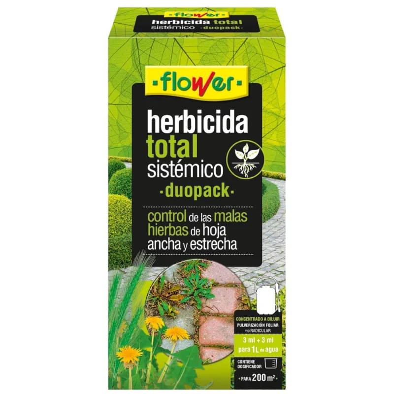Flower Herbicida Total Sistémico Duopack 25 ml+25 ml