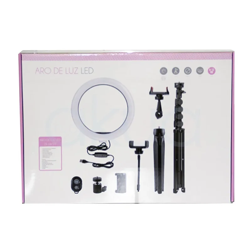 Lámpara Aro Luz Led 26cm sobremesa - Pollié