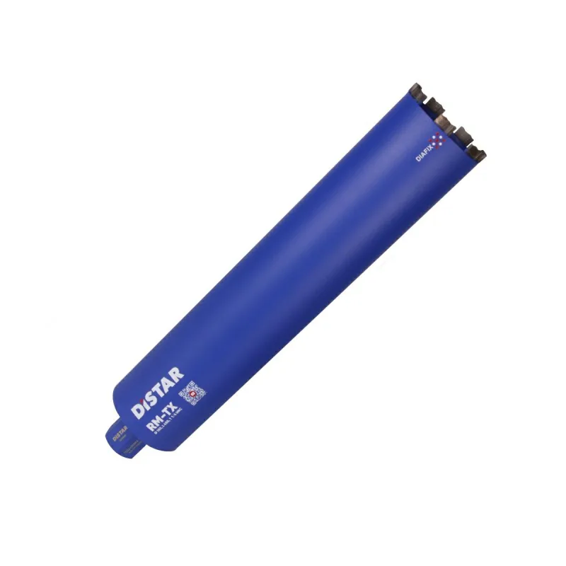 Corona diamantada Distar RM-TX 1 1/4" 72mm x 300mm, corte seco rápido y preciso, ideal para cerámica, granito y concreto, alta durabilidad, rendimiento profesional.