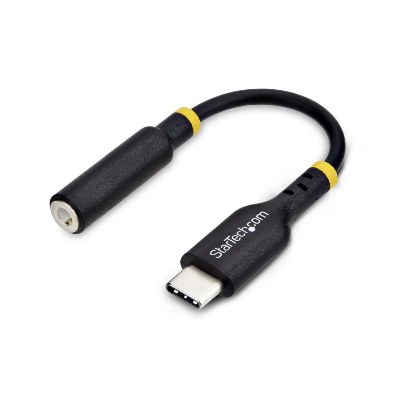StarTech.com Adaptador de Audio USB-C a 3,5mm TRRS Minijack - Adaptador de Audio DAC USB Tipo C de Auriculares con Micrófono