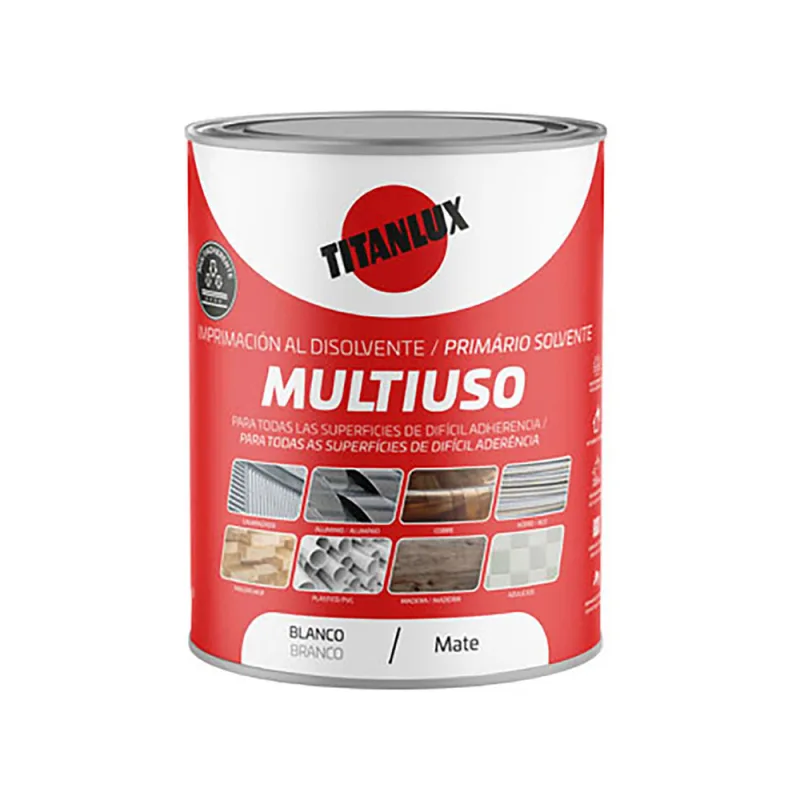 TITANLUX Imprimación Multiuso al Disolvente Blanco 250ml
