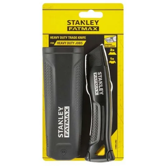 STANLEY FATMAX Cuchillo de Trabajo Resistente, Negro, FMHT10500-0