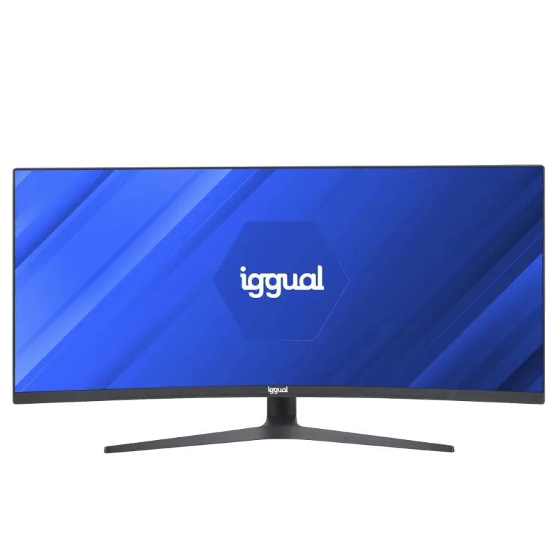iggual Monitor UltraWide Curvo 34" 21:9 WQHD 3440x1440px, 165 Hz, FreeSync, HDR, R1500, VA, 2xHDMI 2xDP, VESA 75x75, Regulable inclinación y rotación