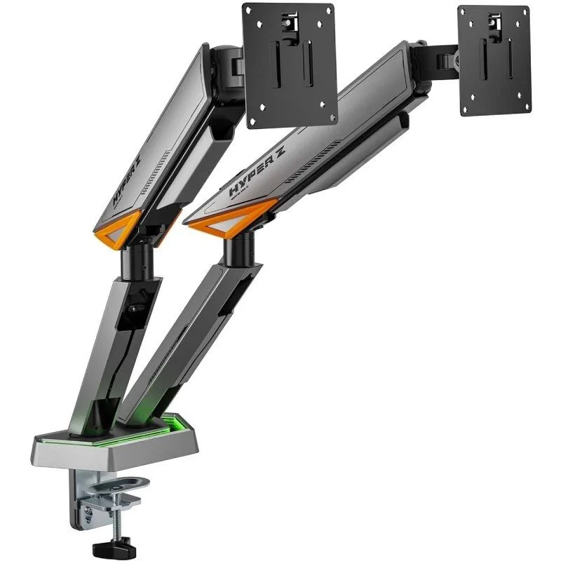 Soporte de Mesa Gaming Aisens DT38TSRRGB-349 RGB Giratorio Inclinable 17-38? 16kg