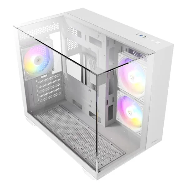 Antec CX600M Trio ARGB White Mini Tower Transparente, Blanco