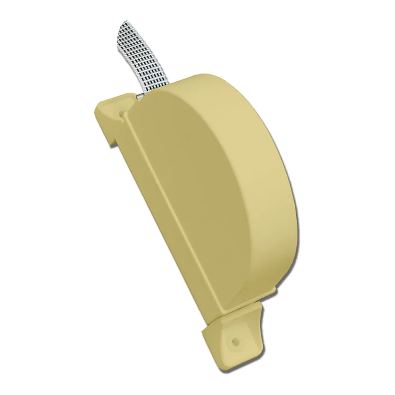 Recogedor de persiana exterior abatible "PR02" con mecanismo para cinta de 18mm de ancho 17,5x3,2x12cm color marfil (incluye cin