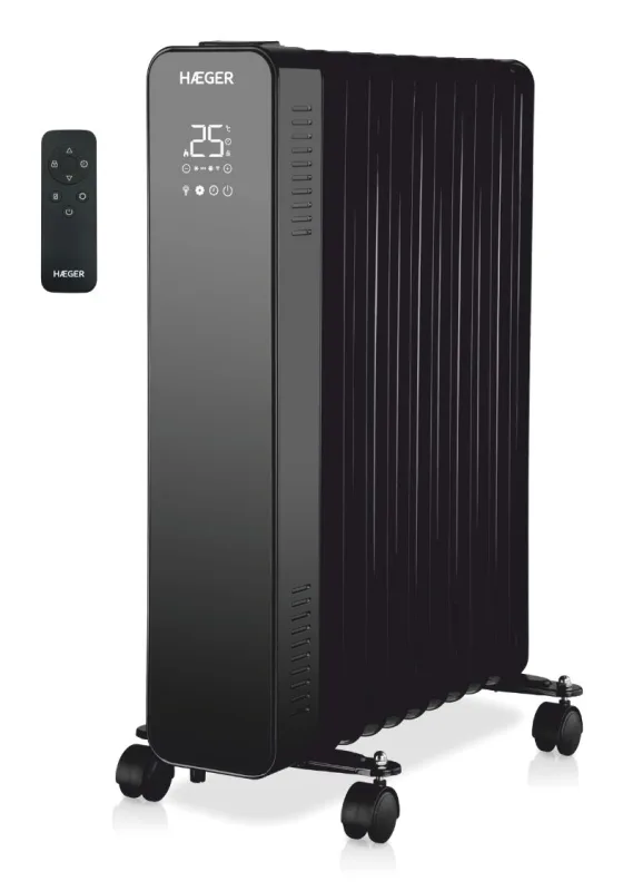 Haeger Digital XI Interior Negro 2500 W Radiador de aceite eléctrico