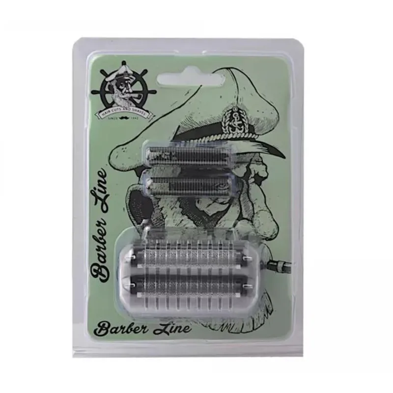 Barber Line, Repuesto Cabezal Completo Con Cuchilla Afeitadora Bucanero Negra