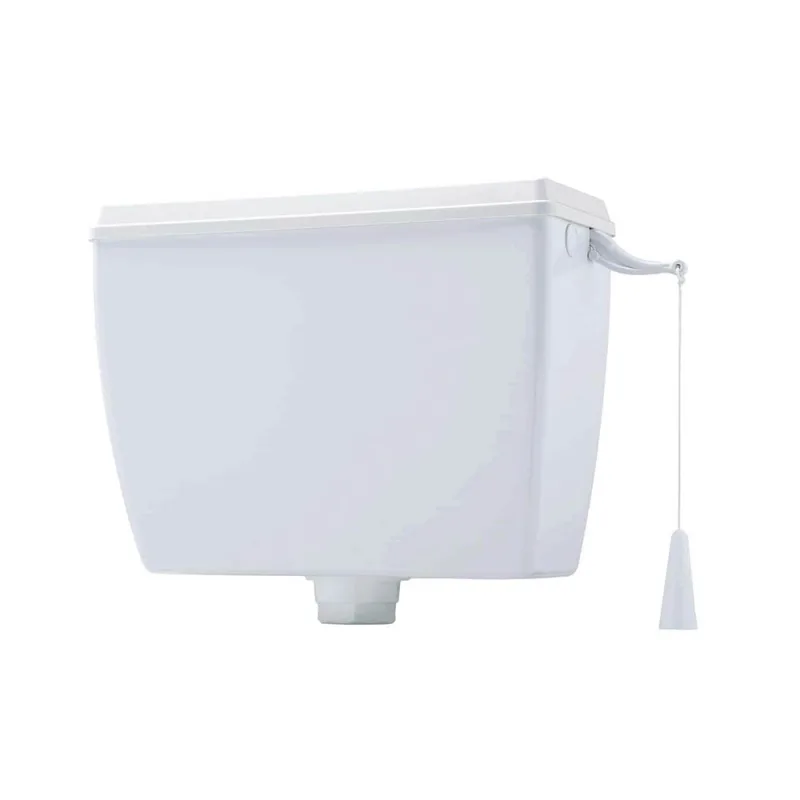 Cisterna alta "Pond" sin tapa con 8 litros de capacidad fabricada en ABS color blanco (incluye kit de montaje)