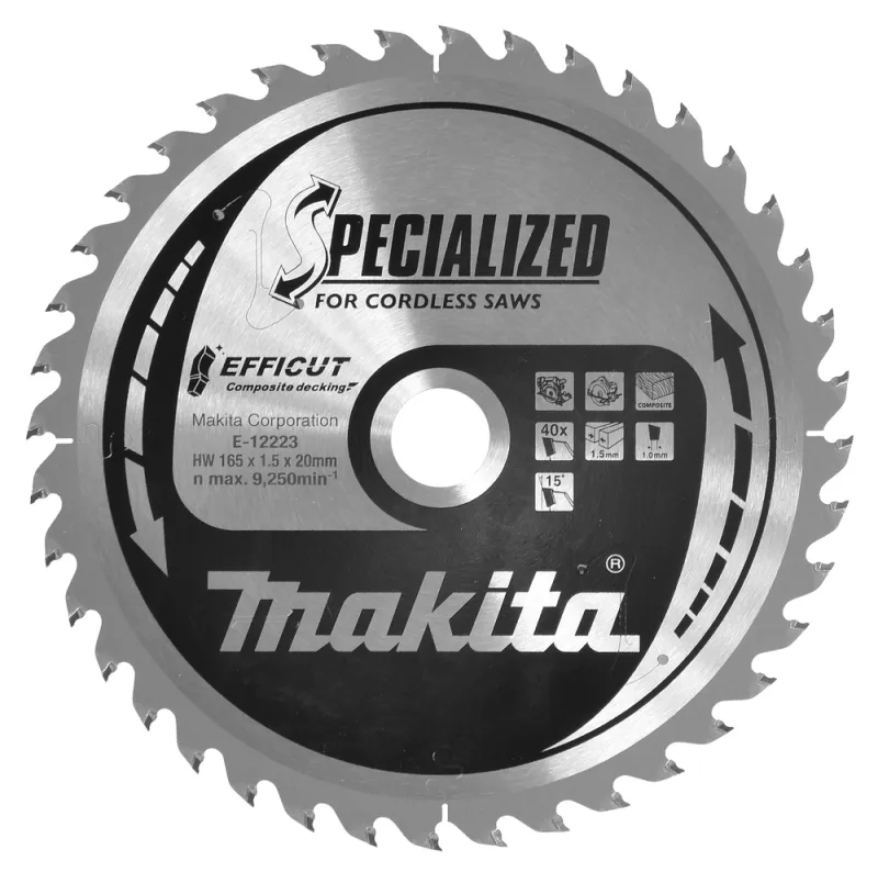 Makita E-12223 hoja de sierra circular 16,5 cm 1 pieza(s)