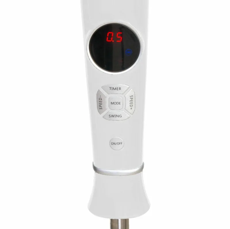 Volteno Ventilador de Pie Blanco 40cm con Control Remoto y Pantalla, circulación de aire eficiente y cómoda, ideal para hogares y oficina