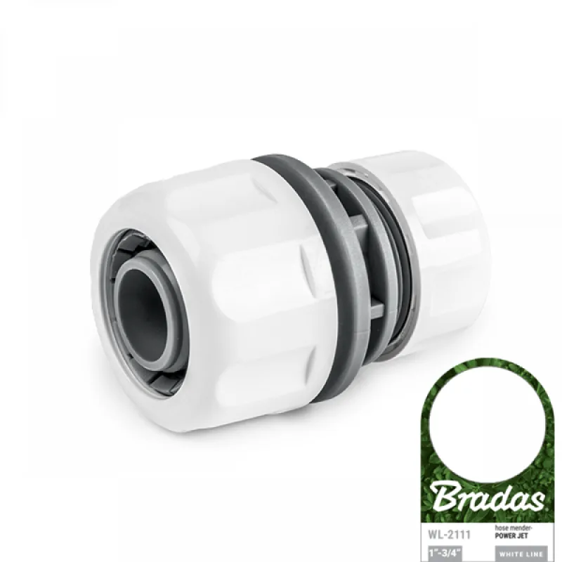 Bradas, modelo WL-2111, Acoplamiento de tuberías para sistema de riego, ideal para conexiones duraderas y resistentes, fácil de instalar, compatible con sistemas de riego