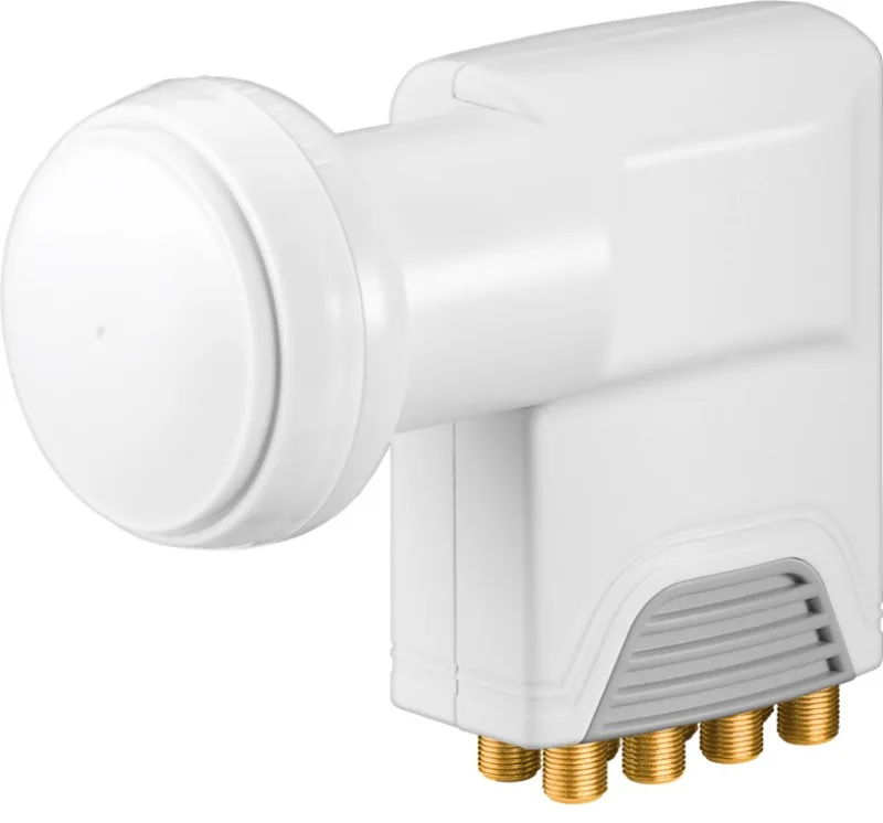 Goobay SAT Universal Octo 0.1dB convertidor low noise block (lnb) 10,6 - 12,75 GHz Blanco