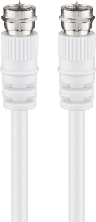 Digitus ASSMANN - Cable de conexión de antena para satélite (2 conectores F, recto, 75 ohmios, doble apantallamiento, 90 dB, 10 m)