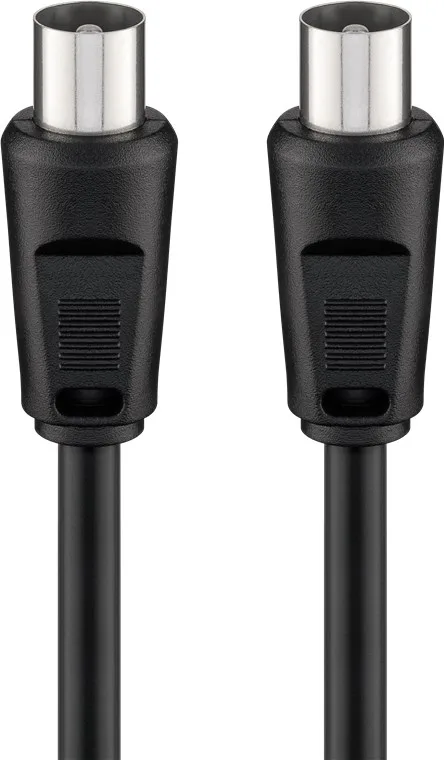 Goobay 68150 Antena Conector de cable, 5 m, color negro