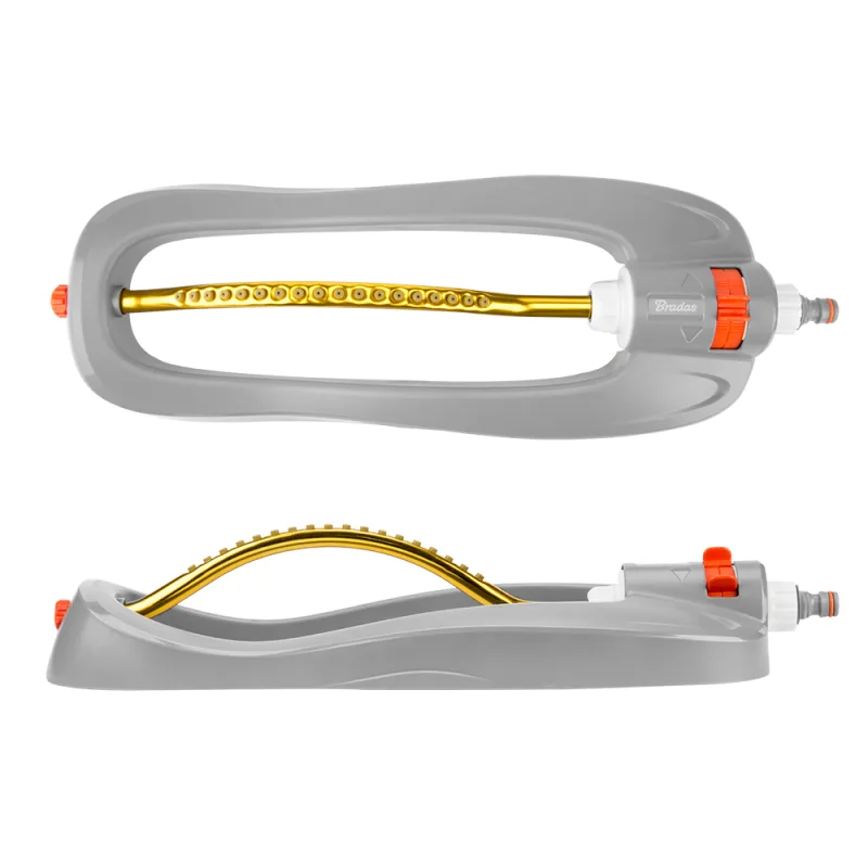 Bradas (White Line), modelo WL-Z26, Aspersor oscilante compacto con brazo de aluminio, sistema profesional para riego uniforme en jardines y céspedes