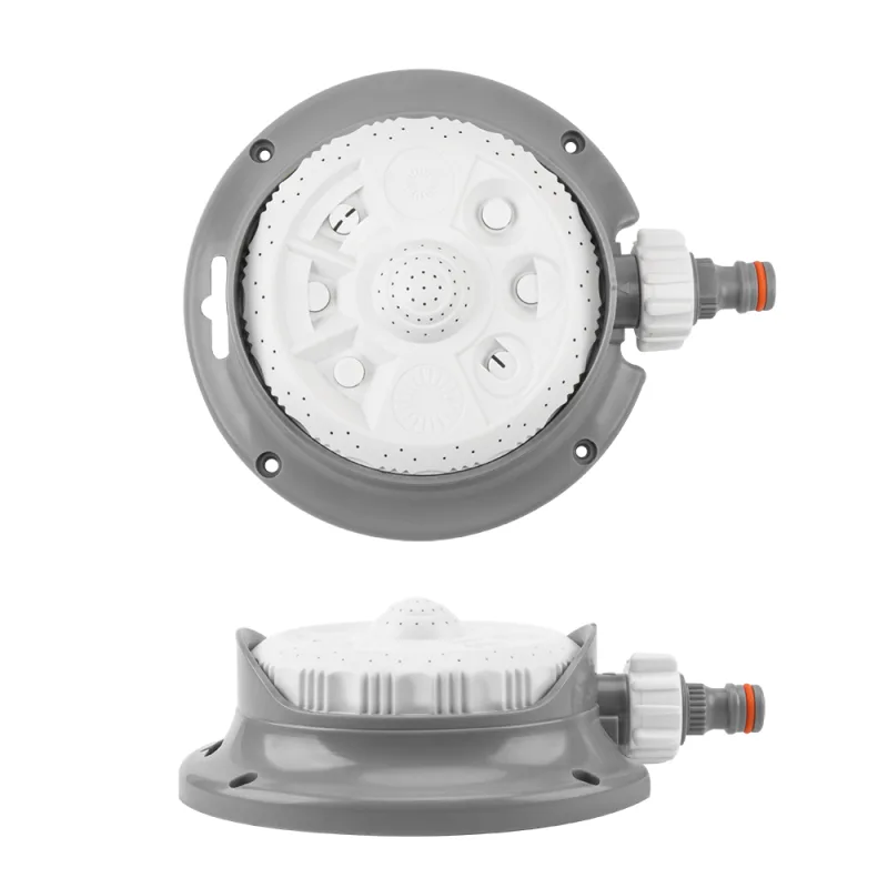 Bradas (White Line), modelo WL-Z05, Aspersor multifunción de base, 8 patrones de riego ajustables, ideal para jardines y áreas verdes profesionales