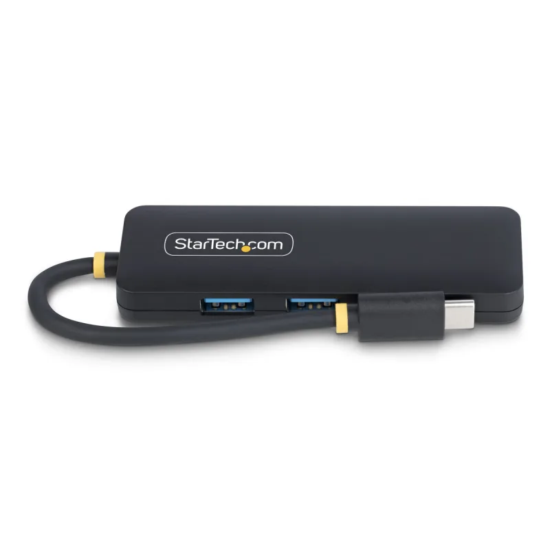 StarTech.com Hub USB-C de 4 Puertos - Ladrón USB Tipo C a 4 Puertos USB-A - Alimentado por el Bus - USB 3.0 de 5Gbps - Hub Portátil USB para Viajes - Protección de Sobrecorriente