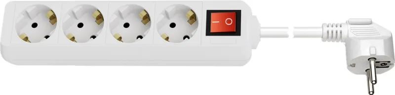 Goobay 39037 base múltiple 1,5 m 4 salidas AC Interior Blanco