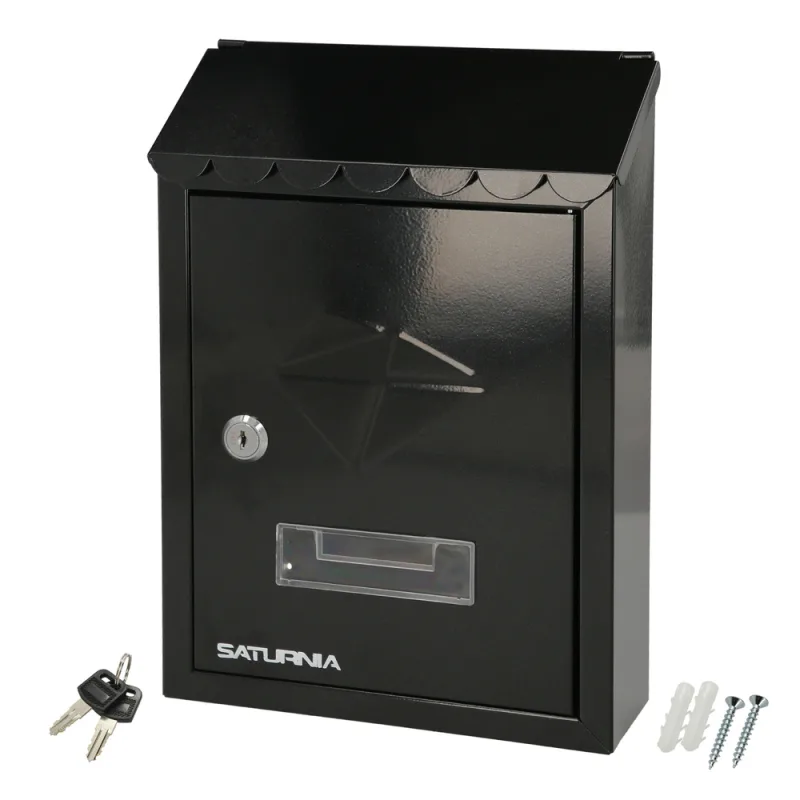 WOLFPACK LINEA PROFESIONAL Buzon Exterior Residence 205 x 300 x 70 mm. Negro