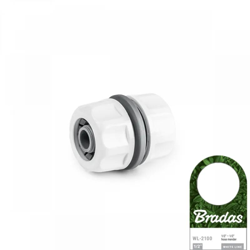 Bradas, modelo WL-2100, Acoplamiento de tuberías para sistema de riego, ideal para conexiones duraderas y resistentes, fácil de instalar, compatible con sistemas de riego