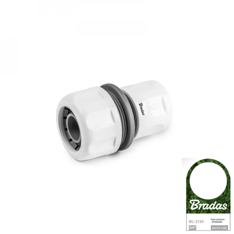Bradas, modelo WL-2130, Acoplamiento de tuberías para sistema de riego, ideal para conexiones duraderas y resistentes, fácil de instalar, compatible con sistemas de riego