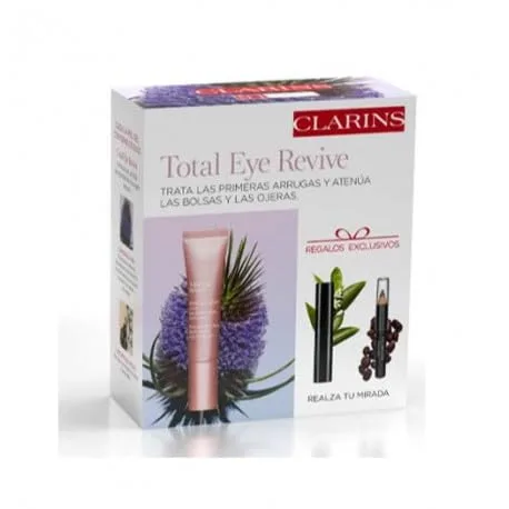 CLARINS TOTAL EYE REVIVE 15 ML + MASCARA SUPRA LIFT 3 ML + MINI CRAYON 01 SET REGALO
