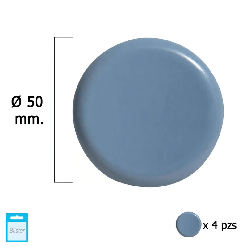 MAURER Deslizante Gris PTFE Ø50 (Blister 4 Unidades), Multicolor