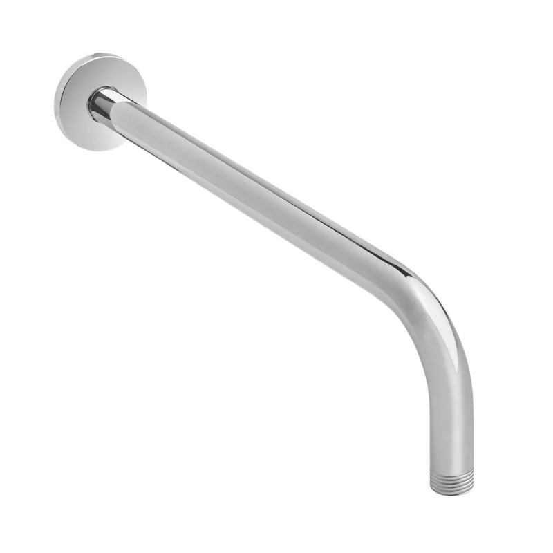Brazo ducha laton 1/2" x 37+7 cm. angulo recto.