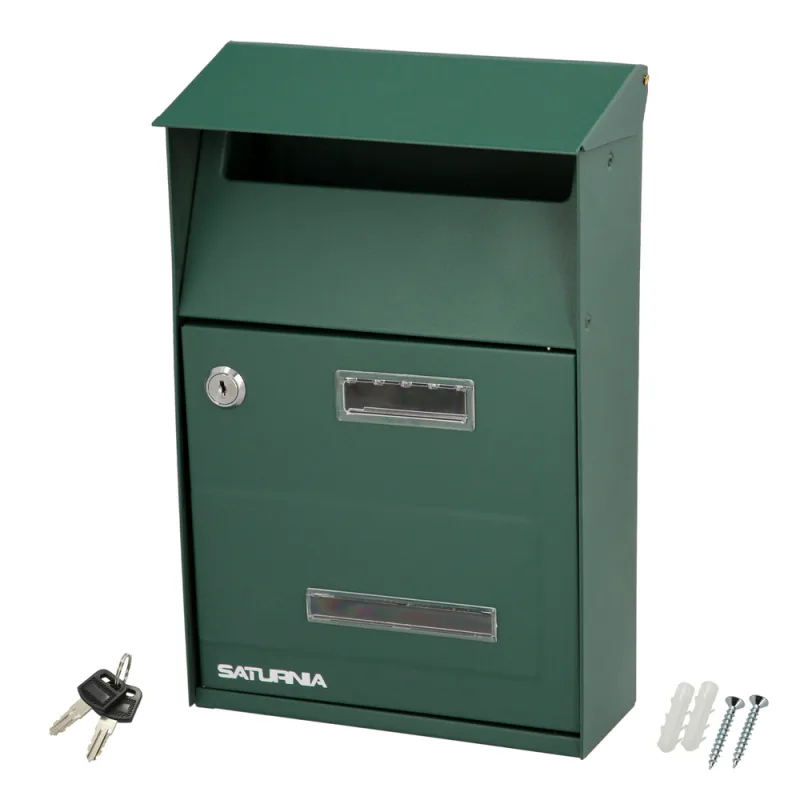 WOLFPACK LINEA PROFESIONAL 03081275 Buzon Exterior Country Verde 215 x 320 x 105 mm, Multicolor, Individual