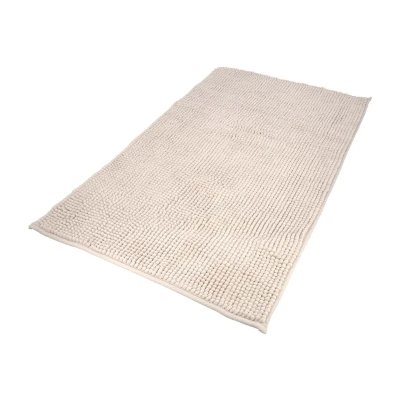 ORYX Alfombra Baño Poliéster Chenilla 50x80 cm. Marrón.