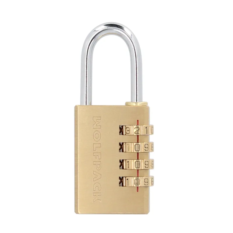 WOLFPACK LINEA PROFESIONAL Candado Combinación Laton 28 mm. 4 dígitos