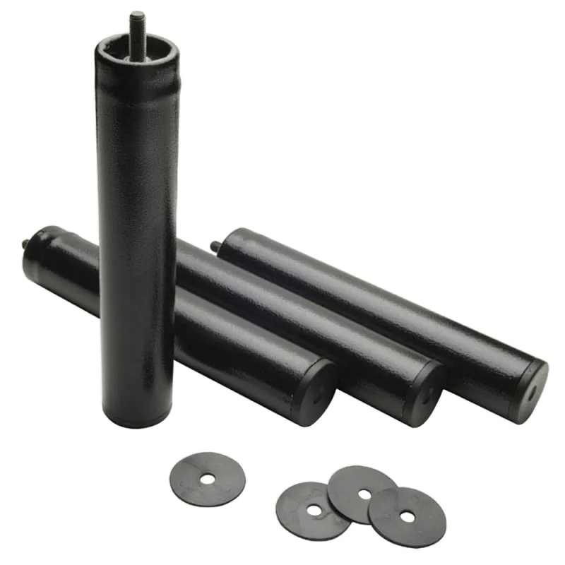 WOLFPACK LINEA PROFESIONAL Juego Patas Somier Redondas (4 Unidades) Ø 5 x 25cm.