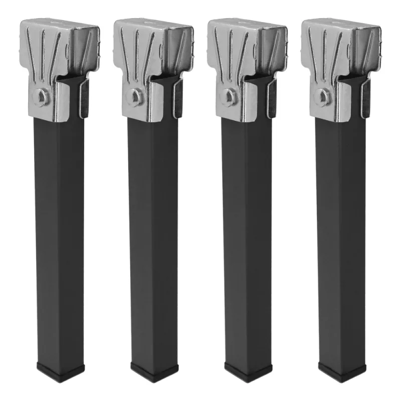 WOLFPACK LINEA PROFESIONAL Juego Patas Somier Cuadradas (4 Unidades) Tubo 30x30 mm. Para Somier de 40x30 mm. Altura 25 cm.