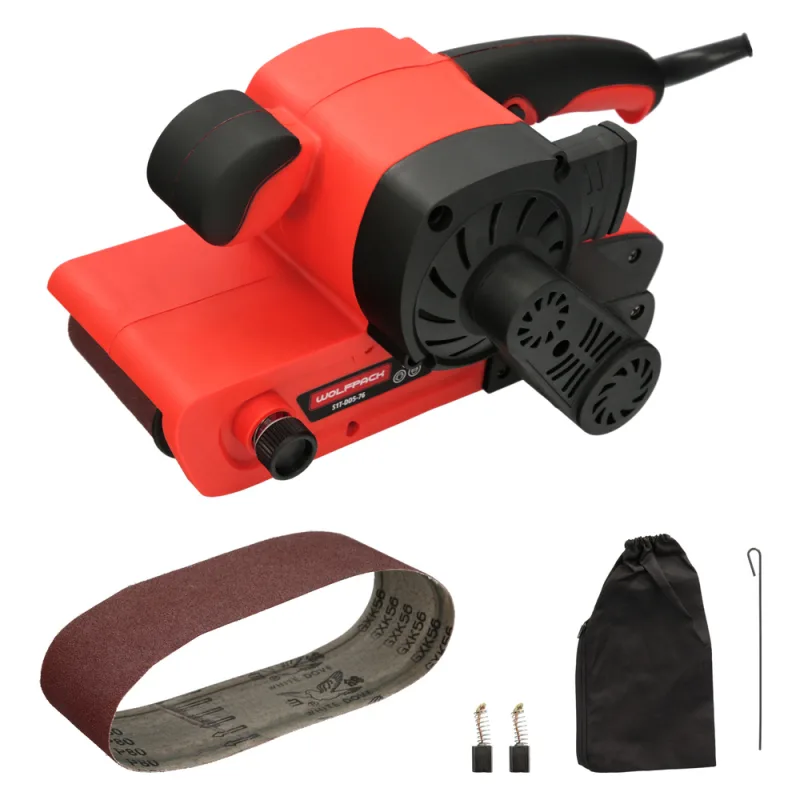 WOLFPACK LINEA PROFESIONAL Lijadora De Banda 800 Watt. Con Aspiración Integrada