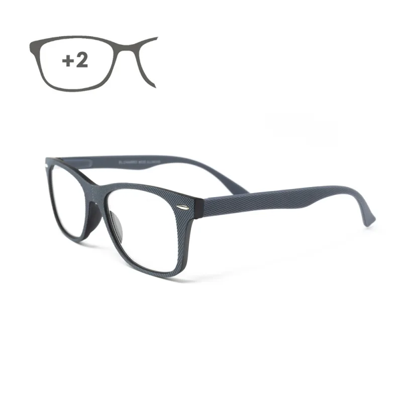 Gafas lectura illinois gris aumento +2,0 gafas de vista, gafas de aumento, gafas visión borrosa