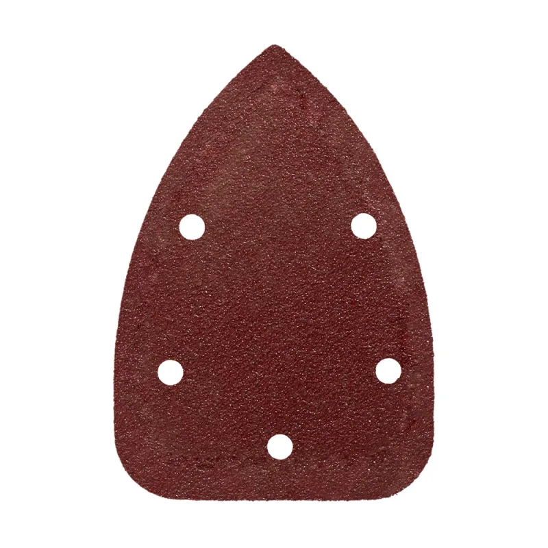 Lija recambio velcro delta 140x100 mm. con agujeros grano 80 (10 piezas)